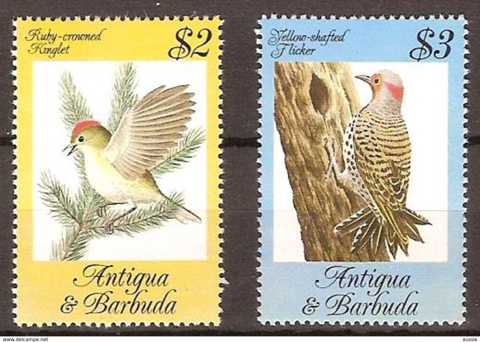 Antigua En Barbuda  1984 Yvertn° 777-778 *** MNH Cote 11,25 Euro Faune Oiseaux Vogels Birds Hautes Valeurs - Passereaux