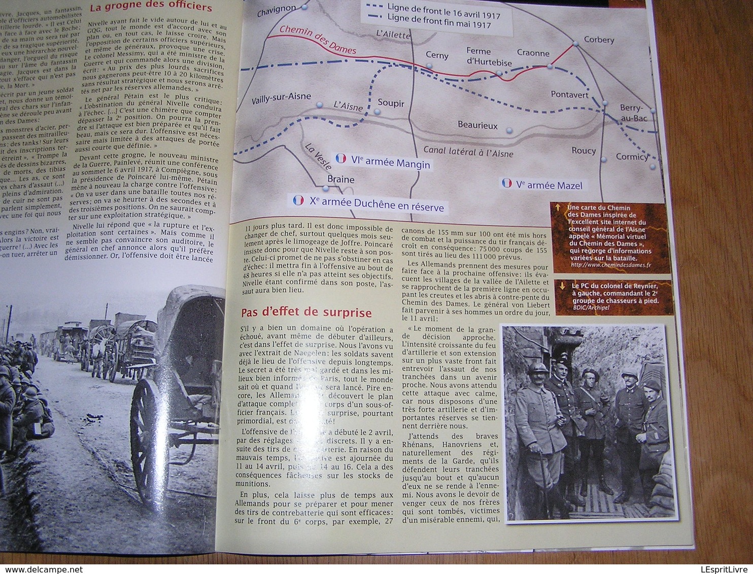 BATAILLES N° 21 Guerre 14 18 Chemin des Dames Arras Ludendorff Metz 102 è RAL Russie Tsar Nicolas Somme Ligne Hindenburg