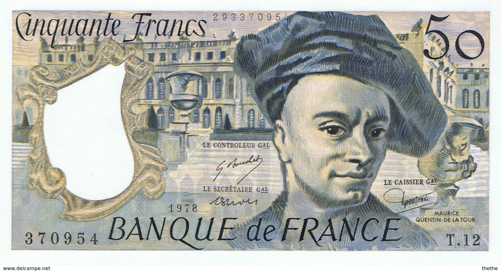 France - Billet 50 Francs Maurice Quentin De La Tour 1978 - 50 F 1976-1992 ''quentin De La Tour''