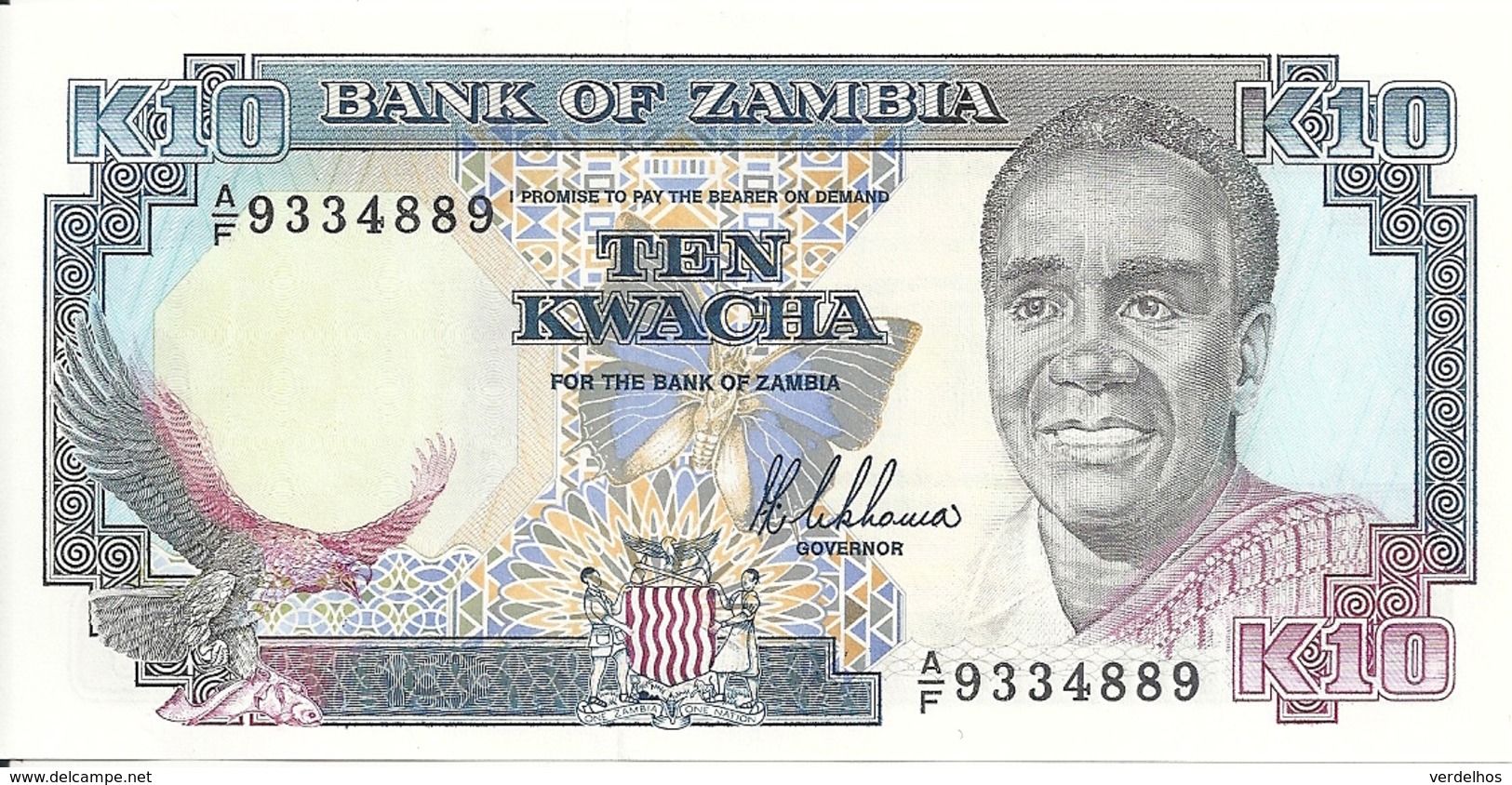 ZAMBIE 10 KWACHA ND1989-91 UNC P 31 - Zambie