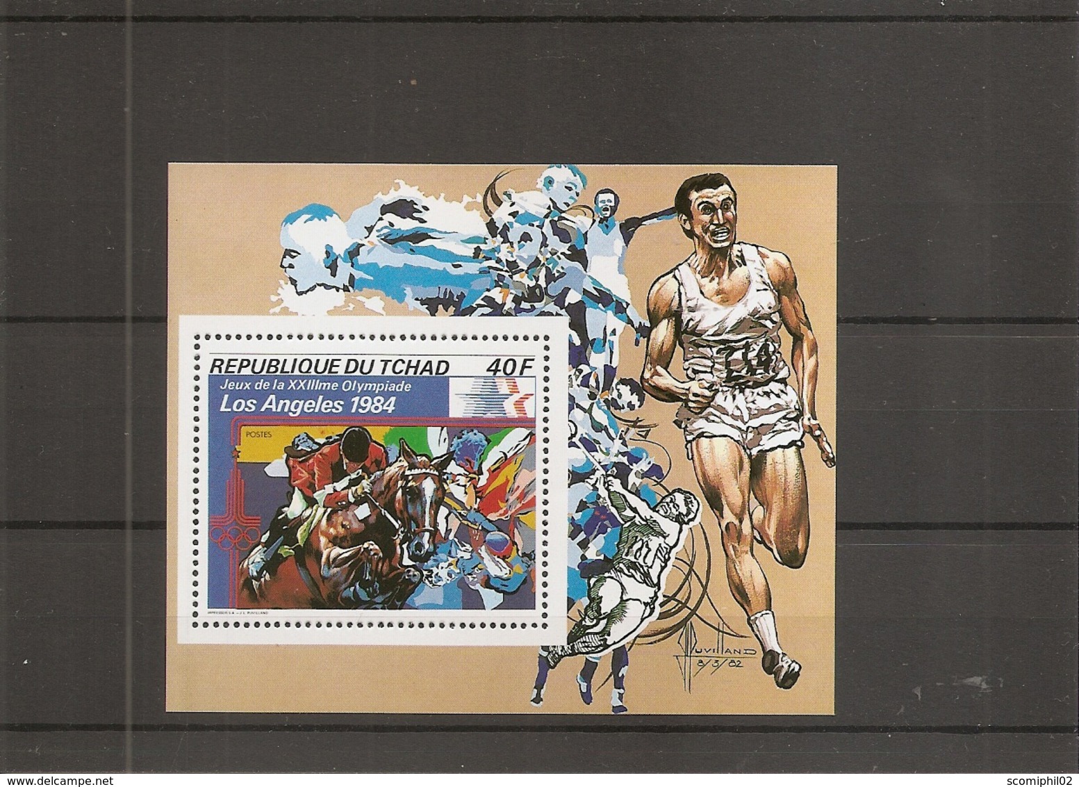 JO De LosAngelès - 1984 - Hippisme ( BF 180 XXX -MNH- Du Tchad ) - Estate 1984: Los Angeles