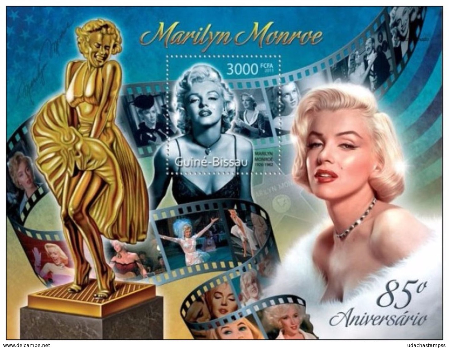 Guinea Bissau 2011 Marilyn Monroe S/s MNH - Femmes Célèbres