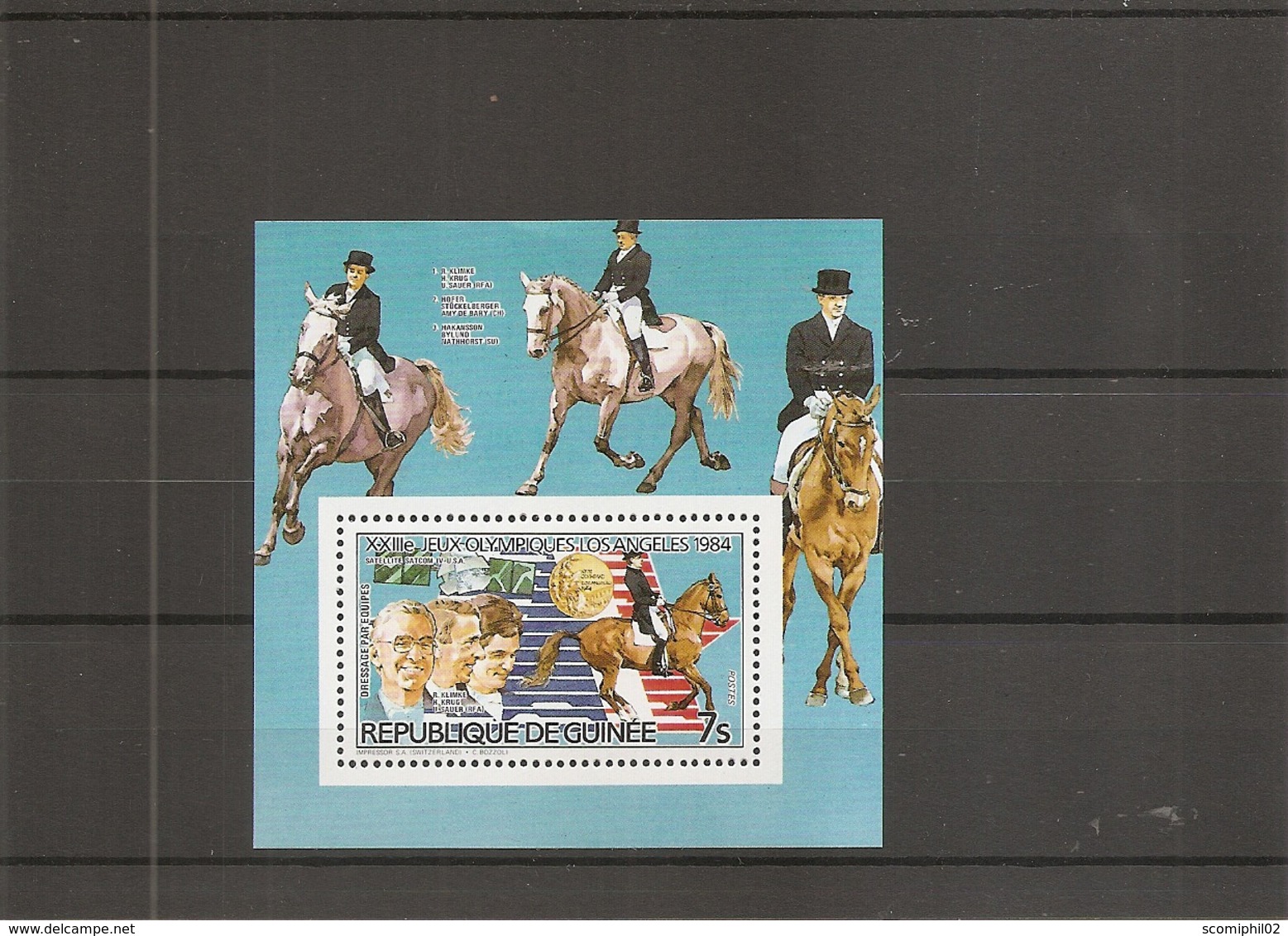 JO De LosAngelès - 1984 - Hippisme ( BF 123 XXX -MNH- De Guinée) - Estate 1984: Los Angeles