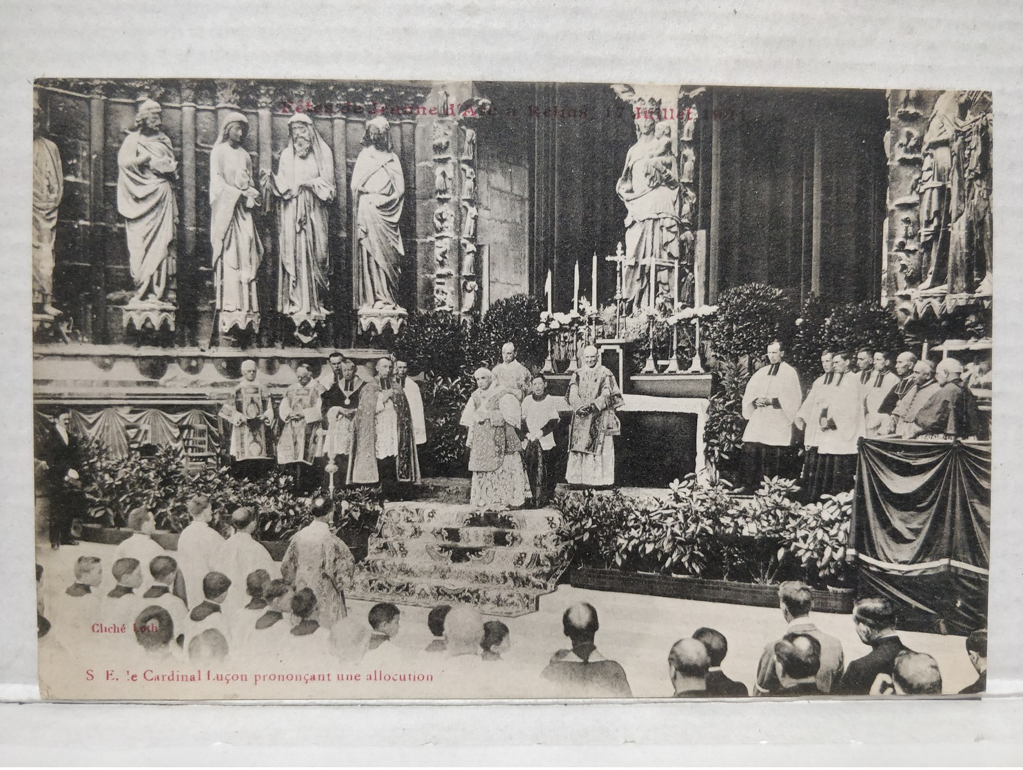 Reims. Cardinal Luçon Prononçant Une Allocution - Reims