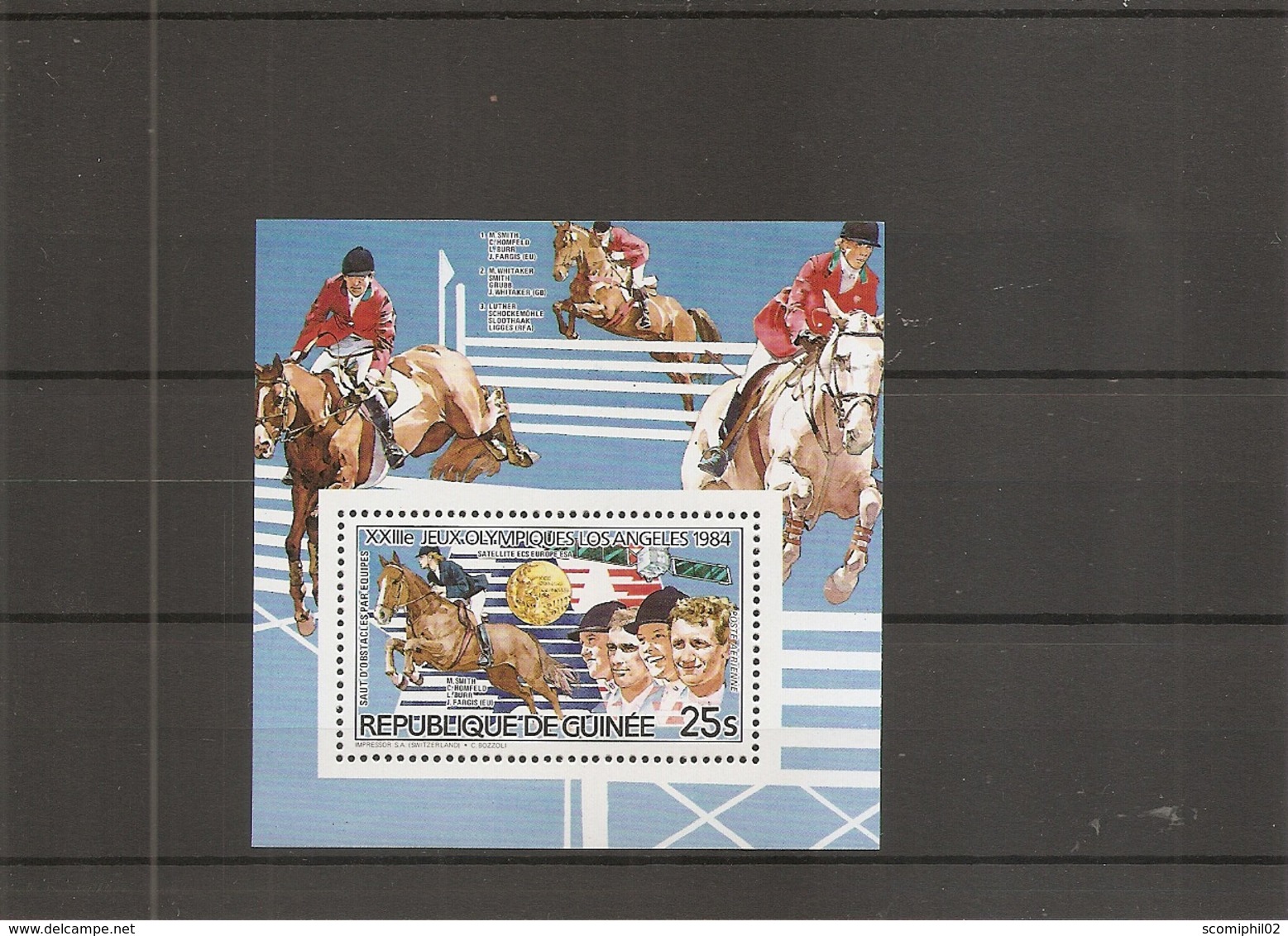 JO De LosAngelès - 1984 - Hippisme ( BF 127 XXX -MNH- De Guinée) - Estate 1984: Los Angeles