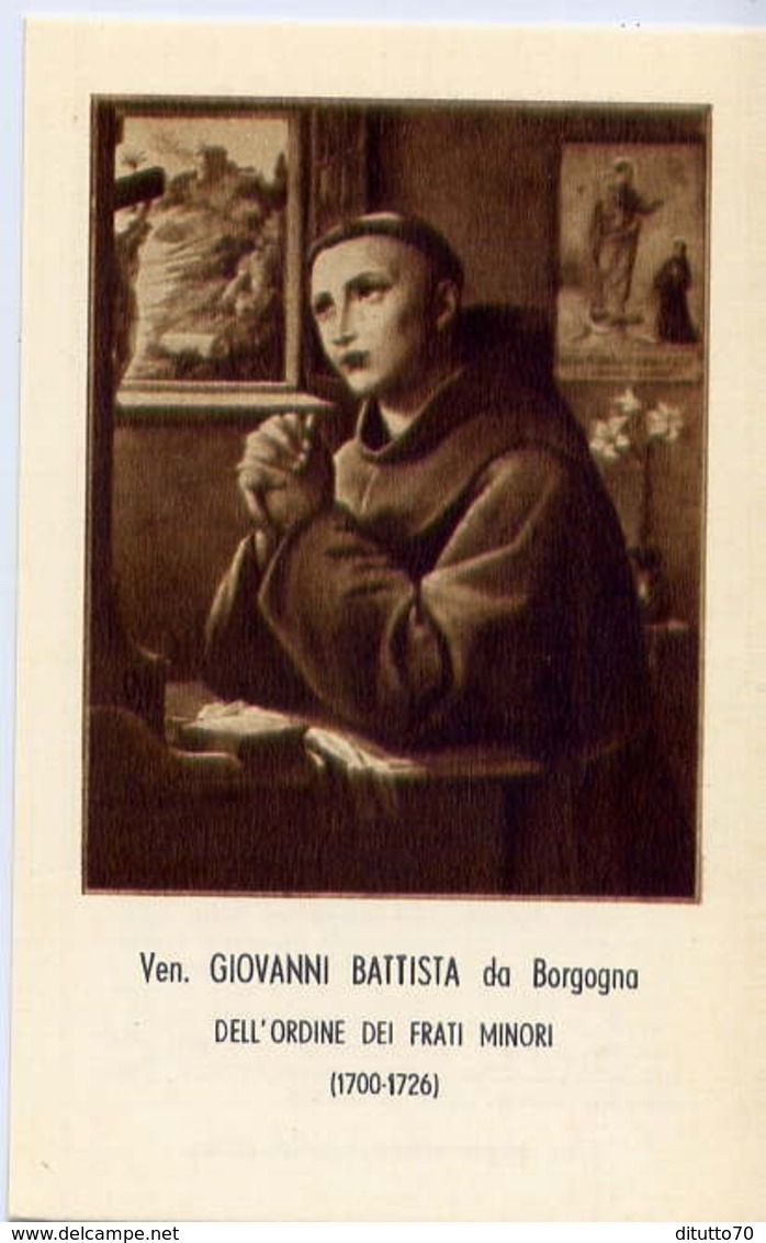 Santino - Ven. Giovanni Battista Da Borgogna - Santini