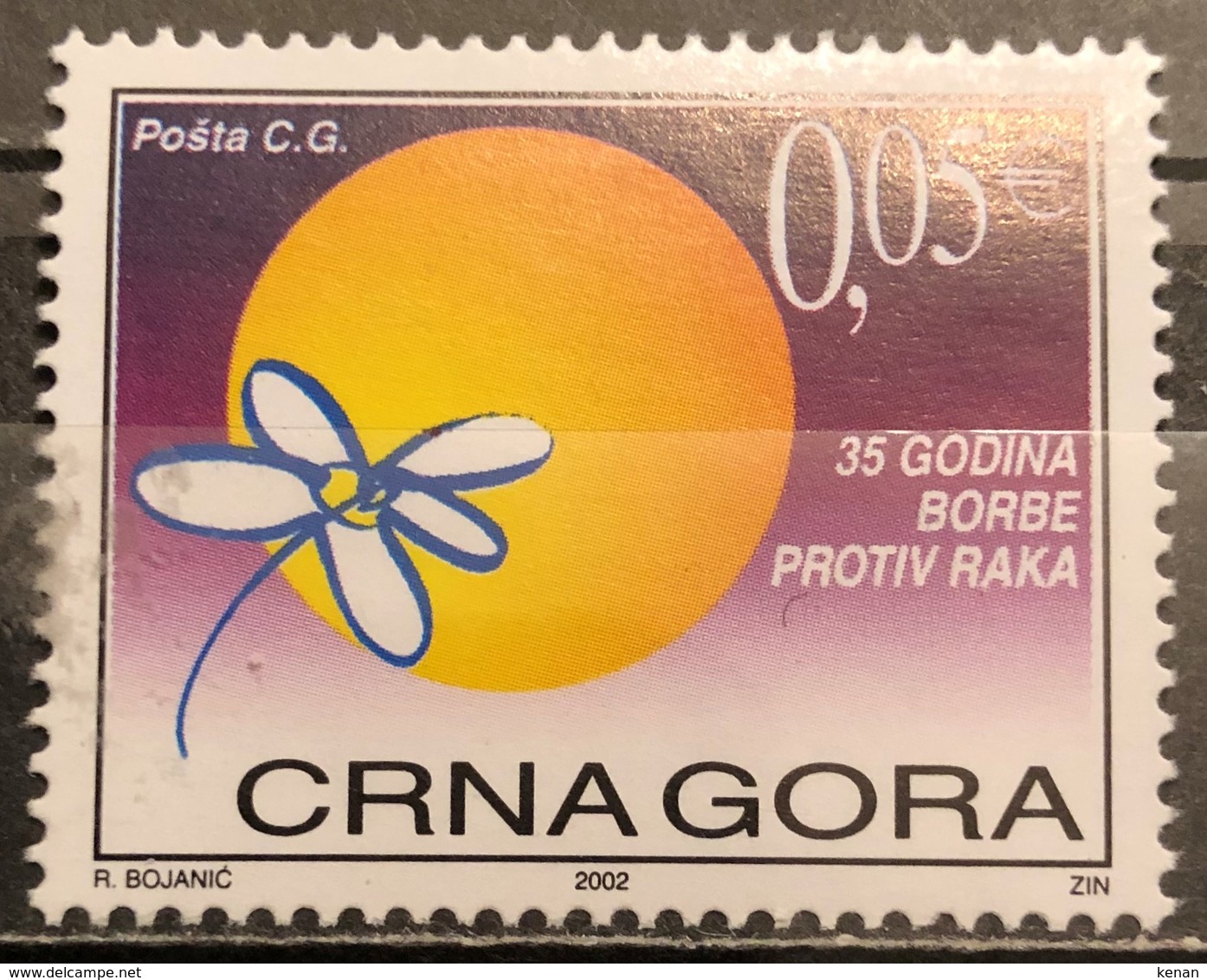 Montenegro, 2002, Anti - Cancer (MNH) - Montenegro