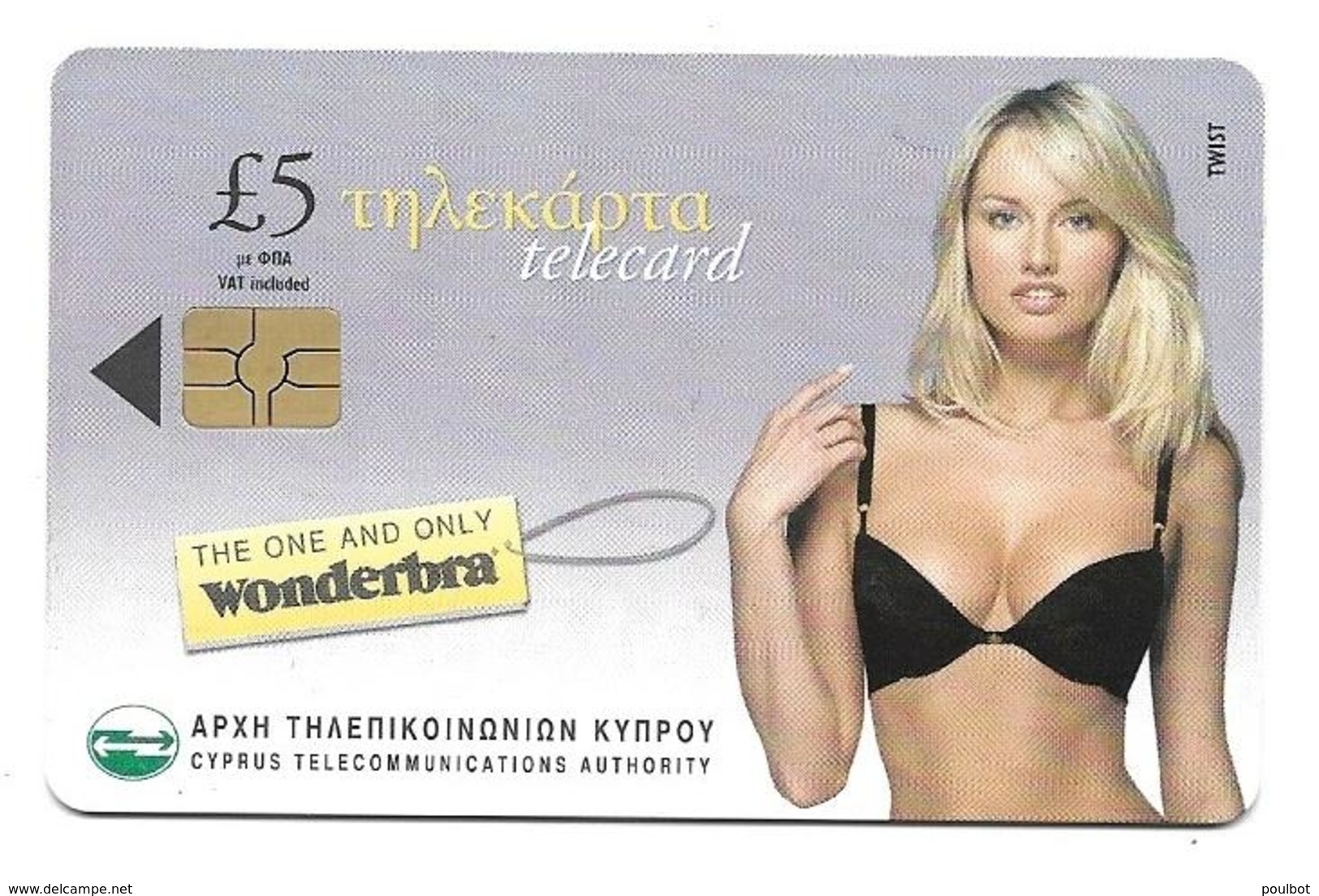 Chypre Télécarte Pin Ups Wonderbra - Chypre