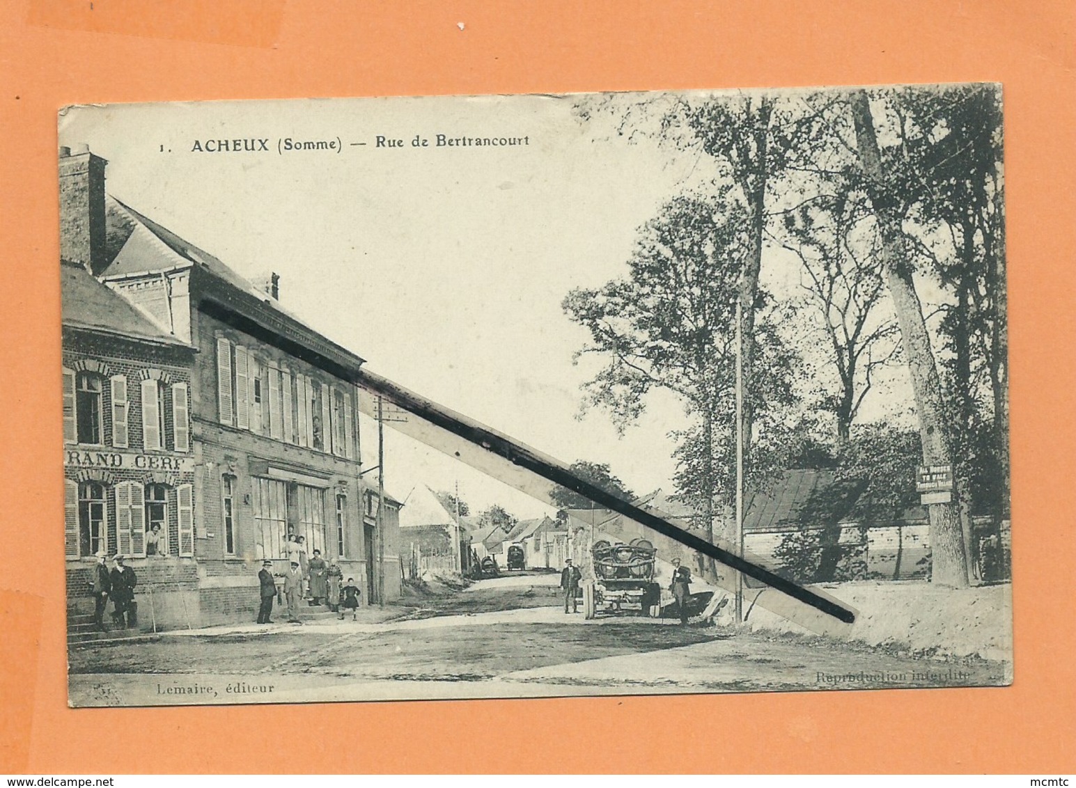 CPA  Souple  -  Acheux  - ( Somme) - Rue De Bertrancourt - Acheux En Amienois