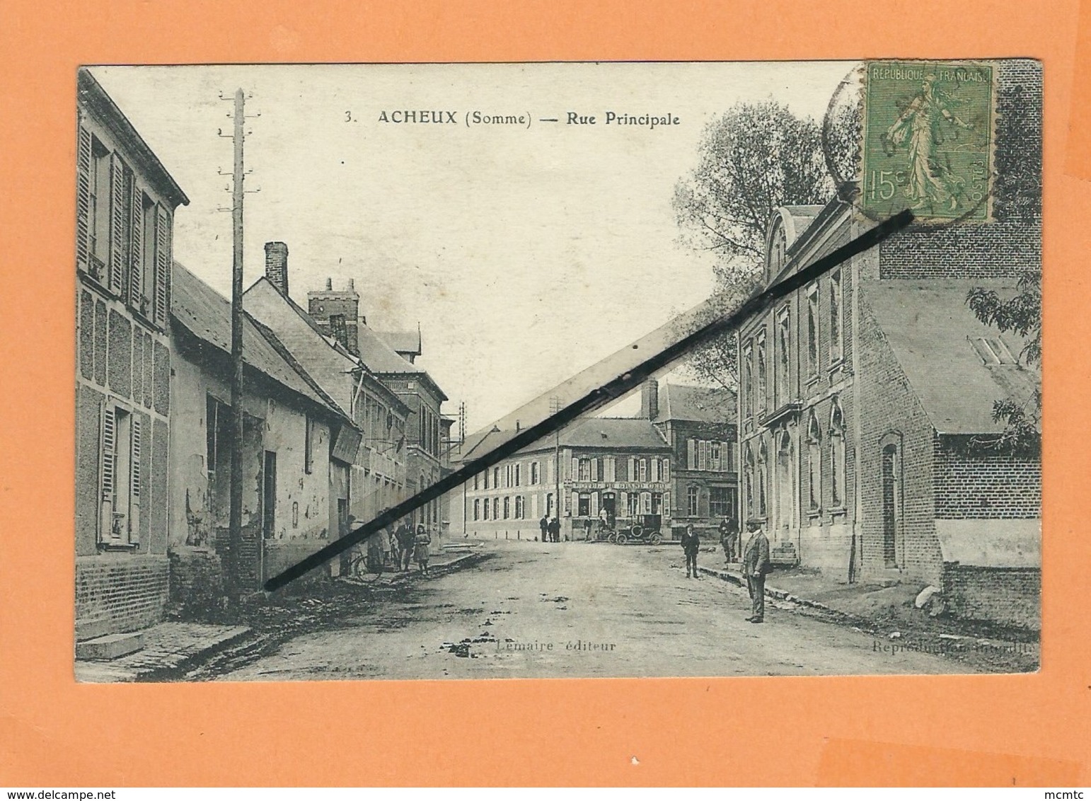 CPA   -  Acheux  - ( Somme) - Rue Principale - Acheux En Amienois