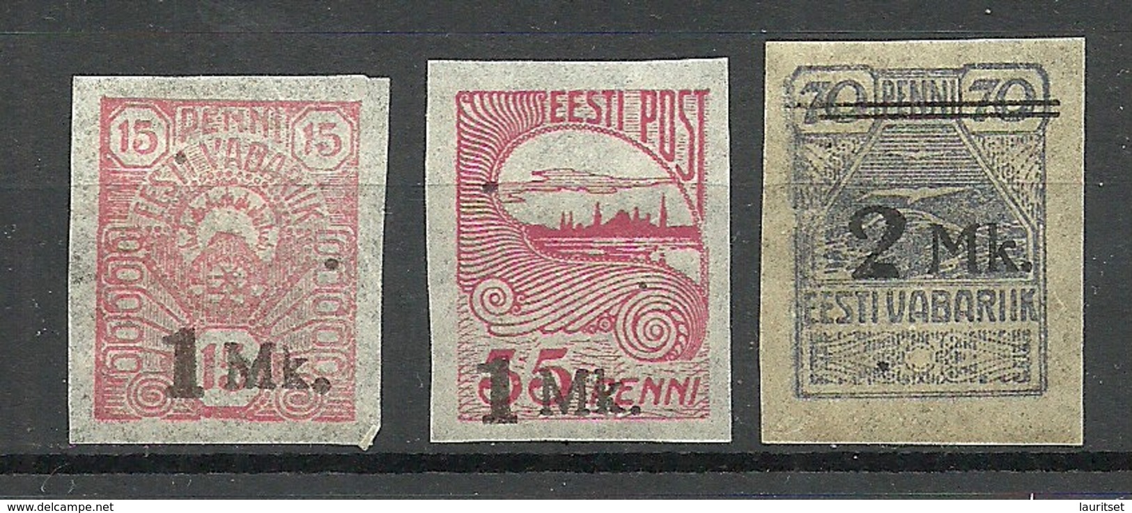 ESTLAND ESTONIA 1920 Michel 18 - 20 MNH/MH - Estonia