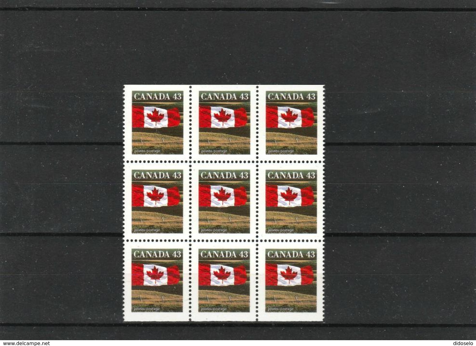 Canada -1992- Michel # 1338 A+D - Block Of 9 - MNH (**) - Postzegels