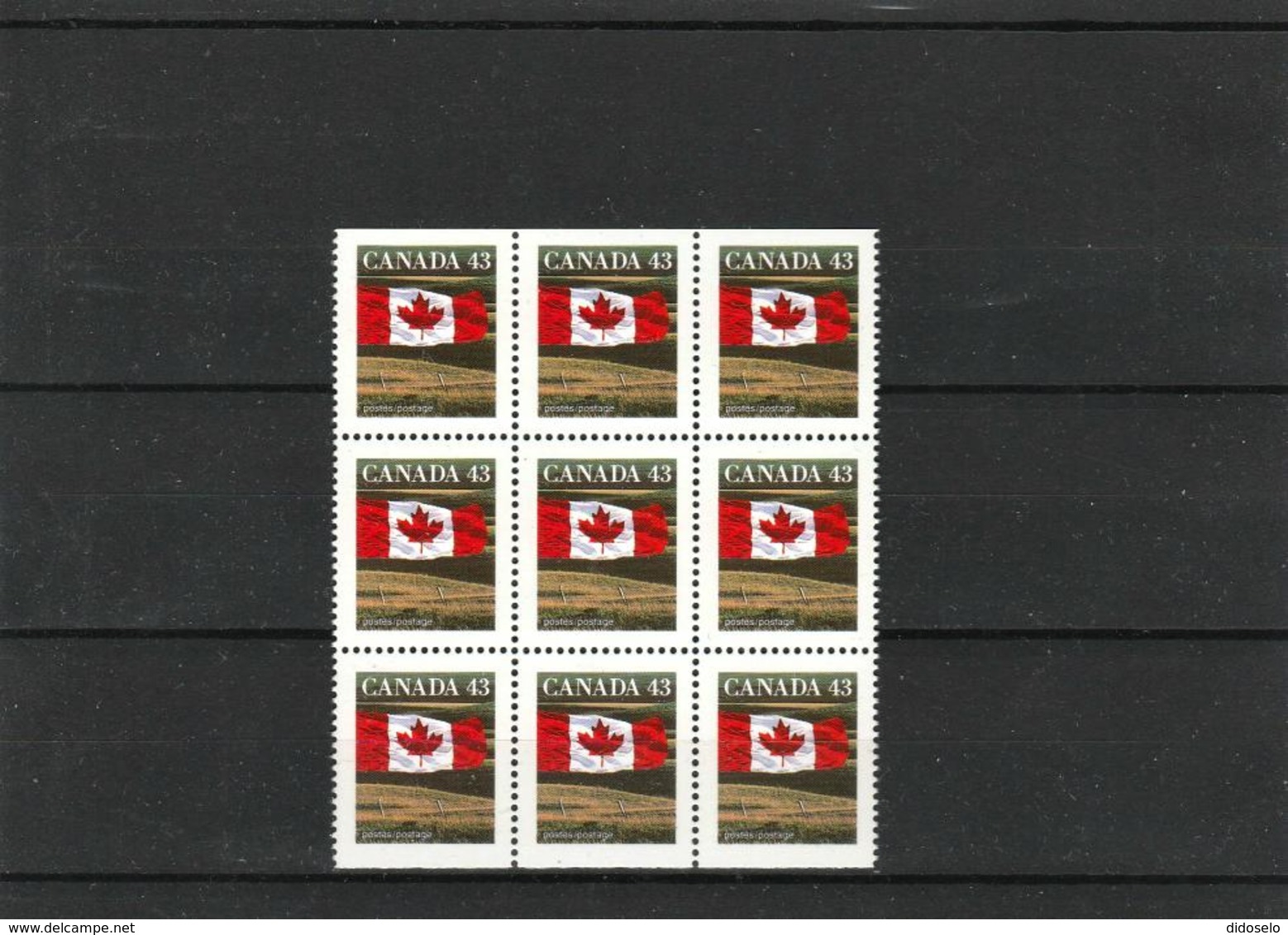 Canada -1992- Michel # 1338 A+D - Block Of 9 - MNH (**) - Single Stamps