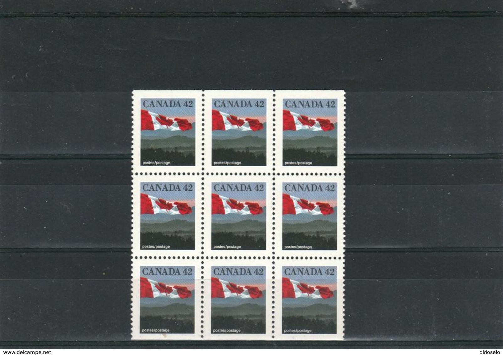 Canada -1991- Michel # 1268 A+D - Block Of 9 - MNH (**) - Single Stamps