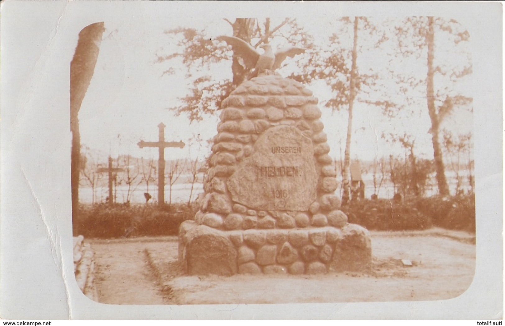BEREZA KARTUSKA Belarus Today Poland WW I Helden Denkmal 27.9.1916 Gelaufen Als Feldpost - Kriegerdenkmal