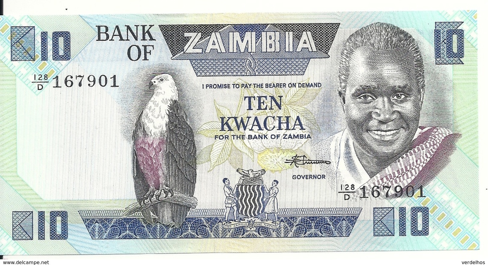 ZAMBIE 10 KWACHA ND1980-88 UNC P 26 E - Zambie