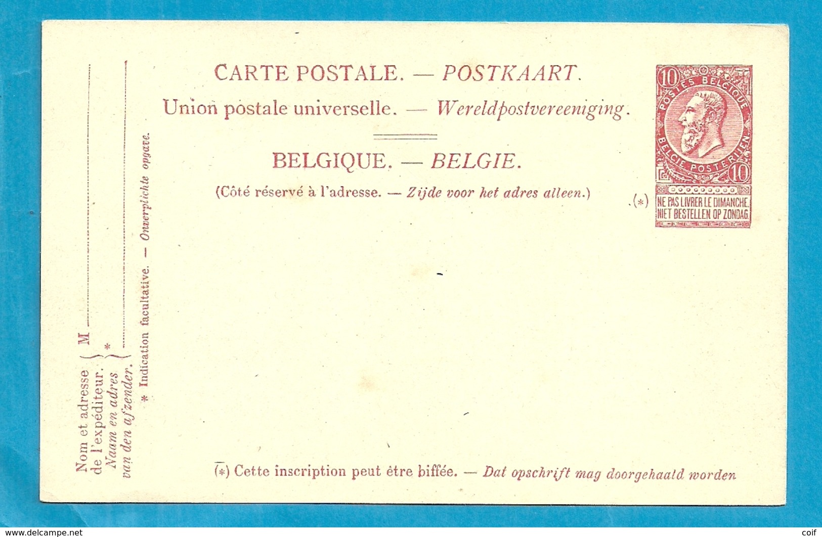 Paquebots De L'Etat Belge.-Ligne Ostende Douvres / PRINCESSE CLEMANTINE - Liner Cards