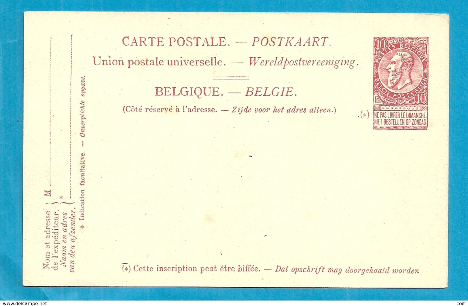 Paquebots De L'Etat Belge.-Ligne Ostende Douvres / PRINCESSE CLEMANTINE - Schiffspost