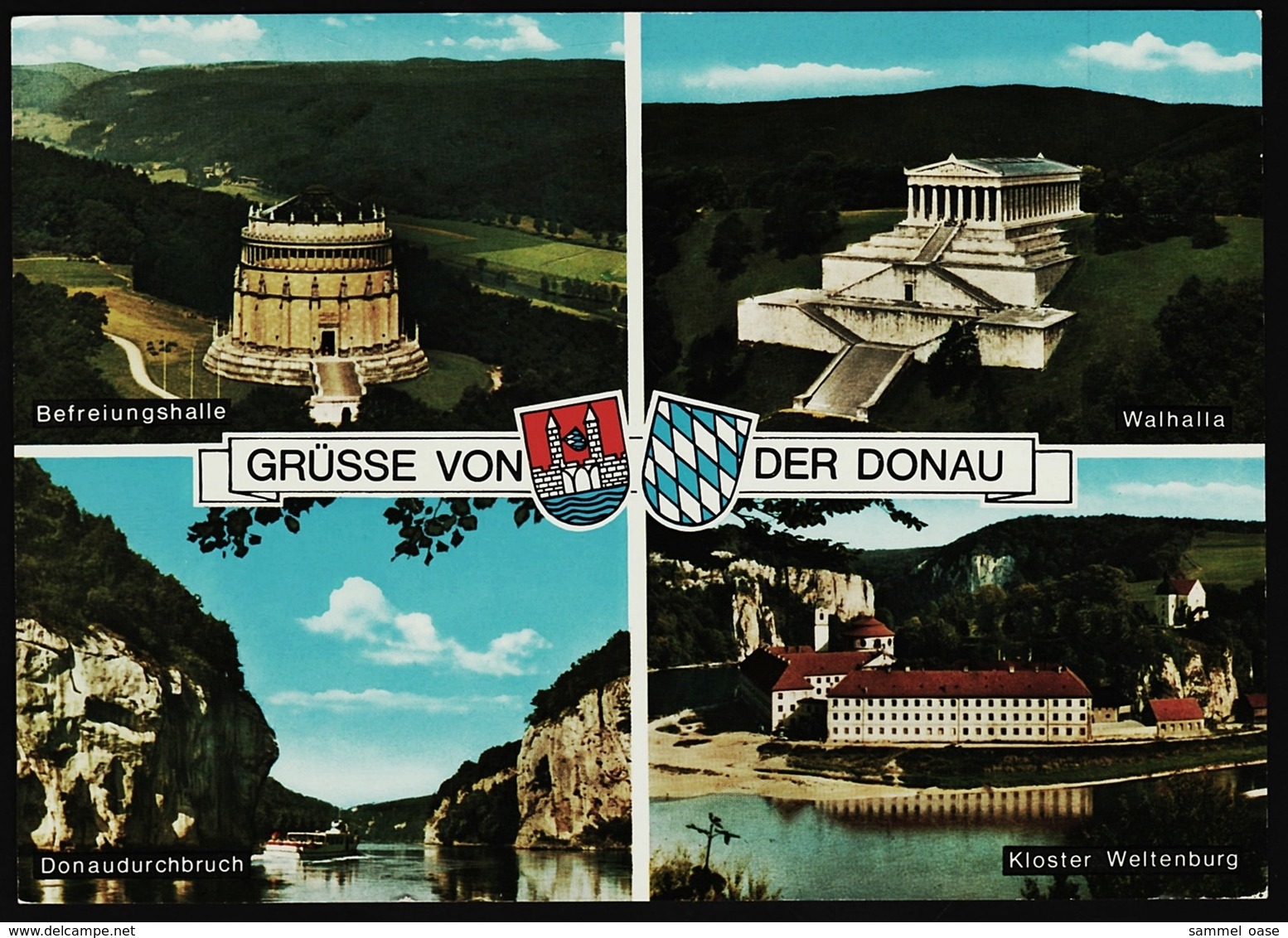 Grüsse Von Der Donau  -  Mehrbild-Ansichtskarte Ca.1970   (10138) - Kelheim