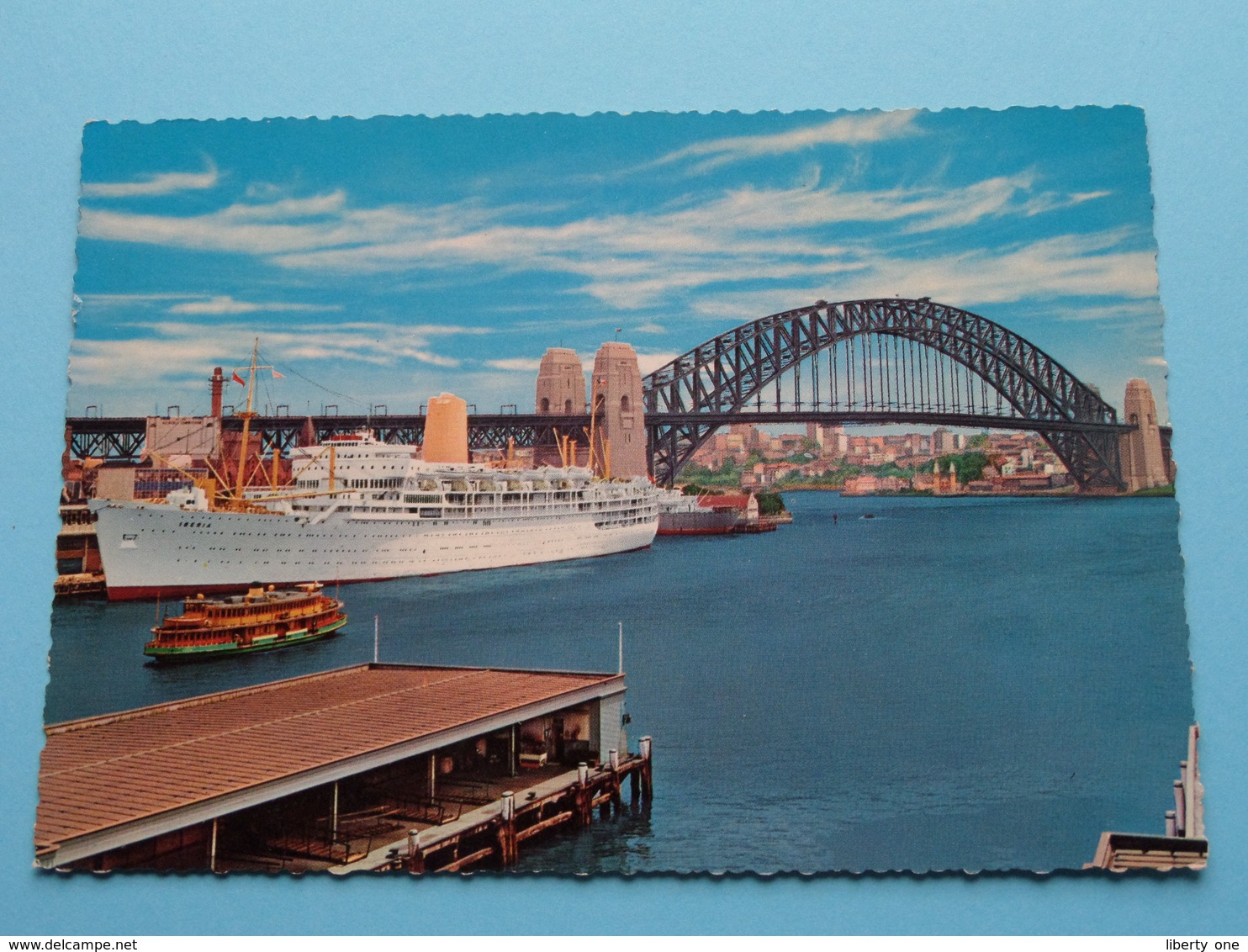 HARBOUR Bridge And Overseas Terminal ( Ship IBERIA ) ( Kruger ) Anno 19?? ( Zie/voir Photo ) ! - Sydney