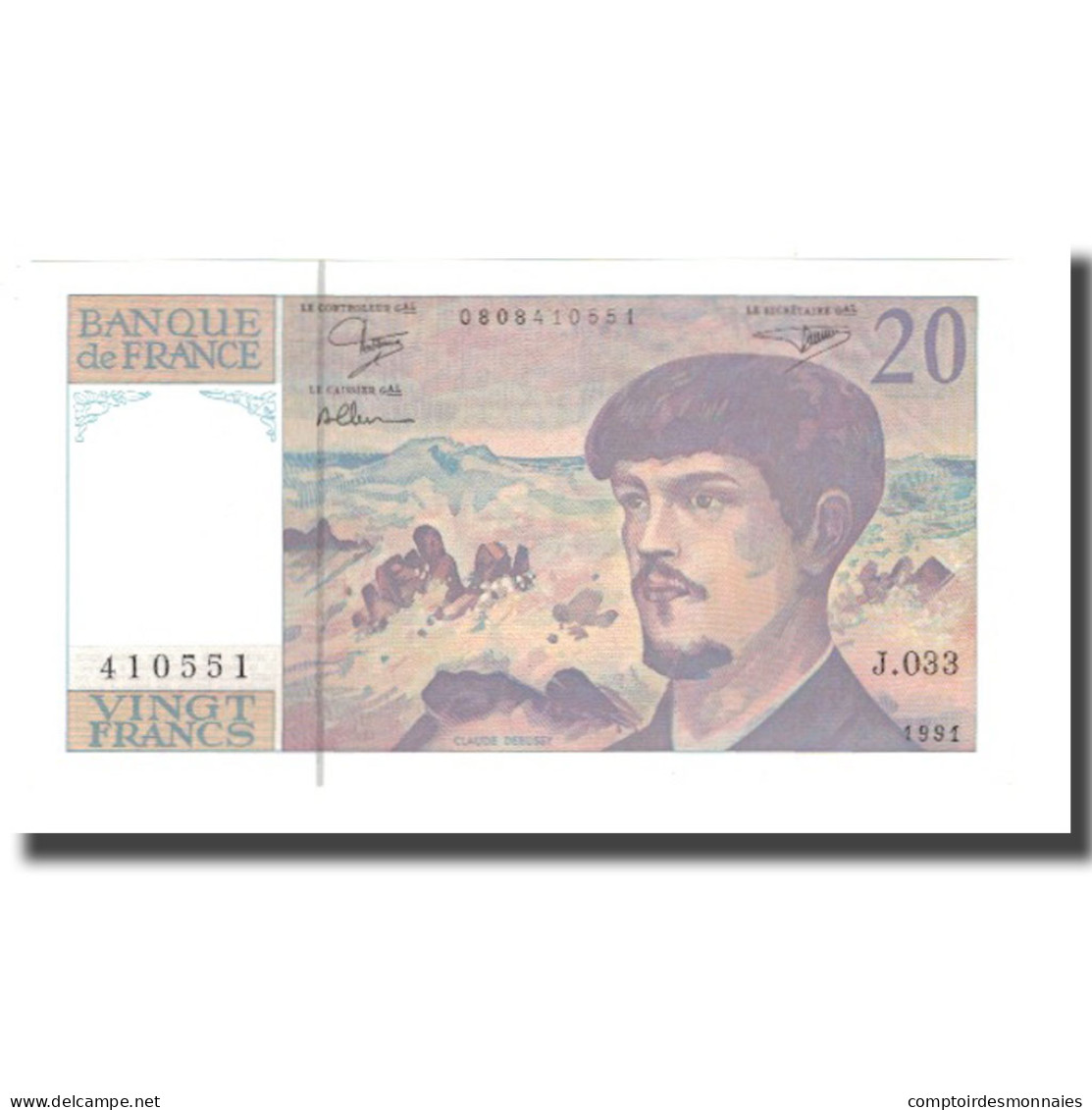 France, 20 Francs, Debussy, 1991, NEUF, Fayette:66bis.02, KM:151e - 20 F 1980-1997 ''Debussy''