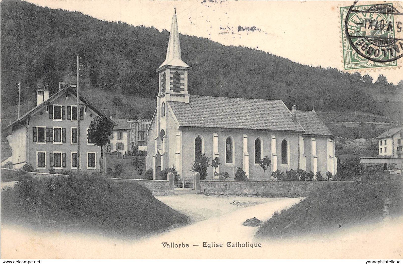 Suisse - Belles Oblitérations / 10038 - Vallorbe - église Catholique - Orbe