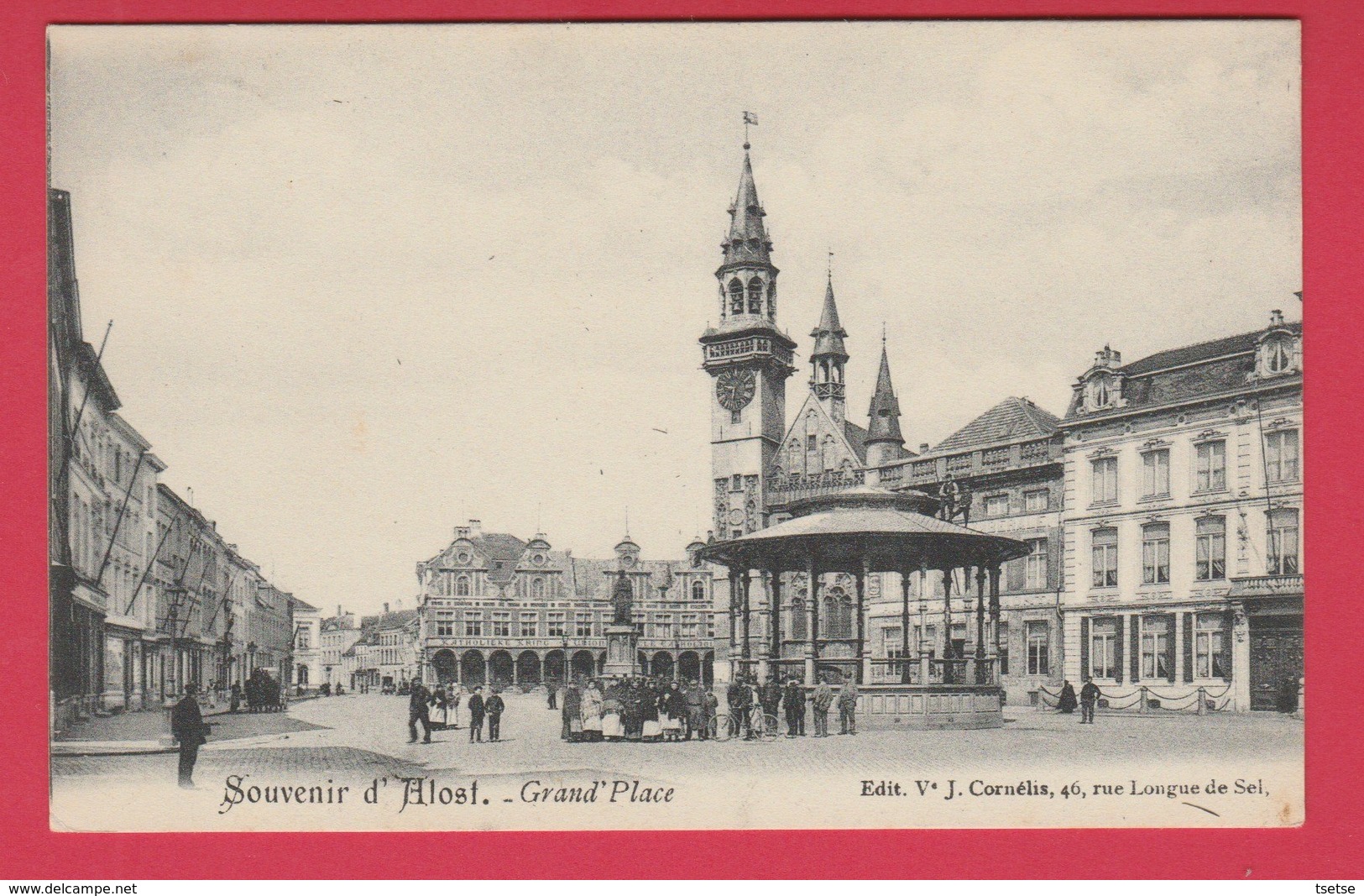 Aalst / Alost  - Grand'Place - 1909 ( Verso Zien ) - Aalst