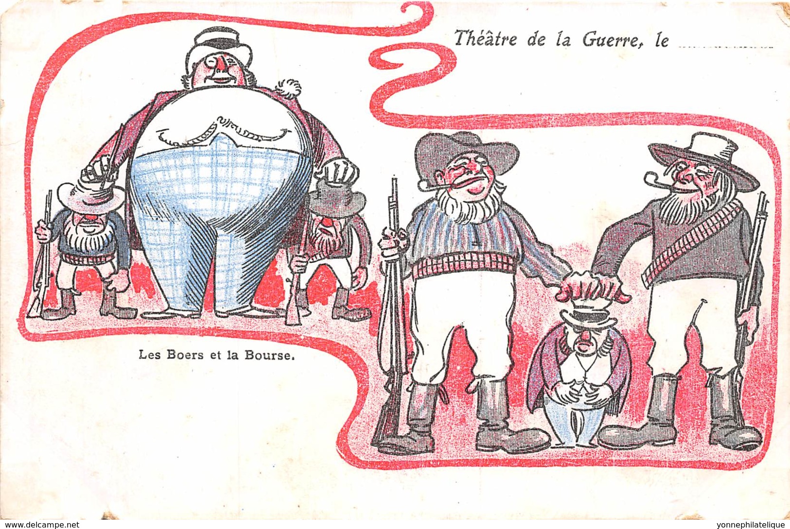 Afrique / 10596  - Afrique Du Sud - Boer War Cartoon Satirical - Transvaal Theatre - Défaut - Afrique Du Sud