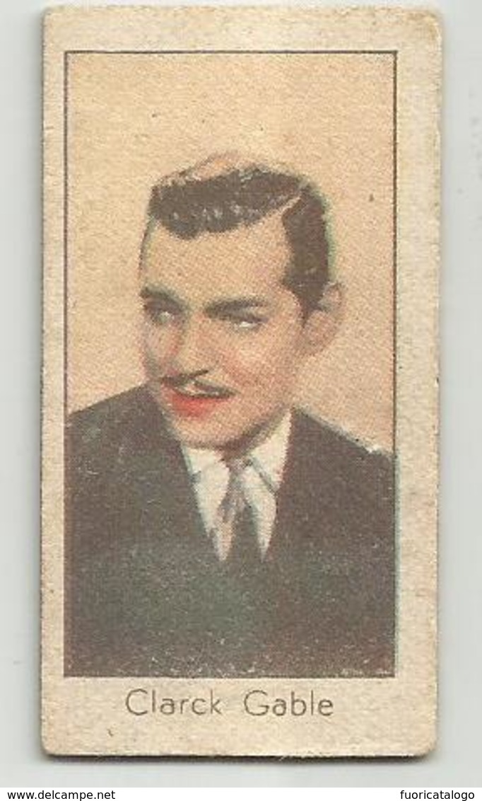 FIGURINE CARTONATE BILANCIA PESAPERSONE GRASSO GENOVA -CLARK GABLE - Pubblicitari