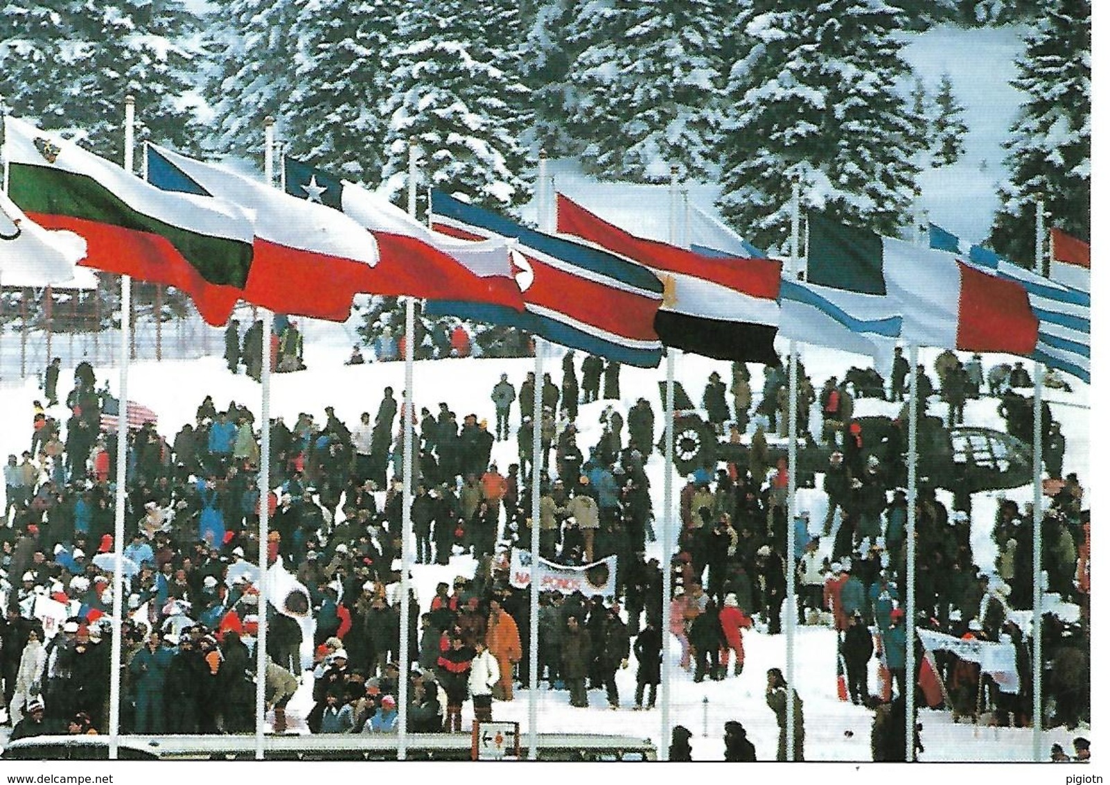 B136 -MARCOFILIA - CAVALESE ARRIVO  - 21° MARCIALONGA DI FIEMME E FASSA - 30.01.1994 - SU CARTOLINA - 1971-80: Storia Postale