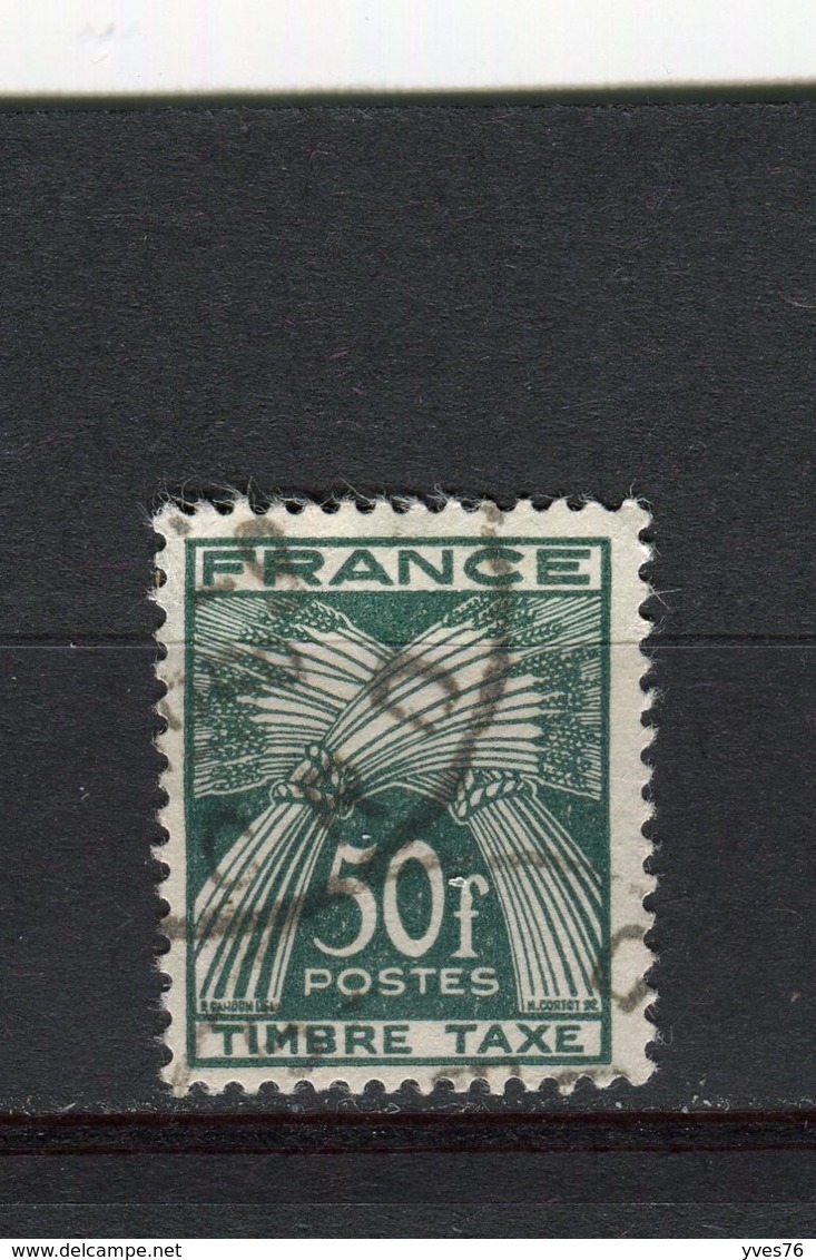 FRANCE - Y&T Taxe N° 88° - Type Gerbes - 1859-1959 Oblitérés