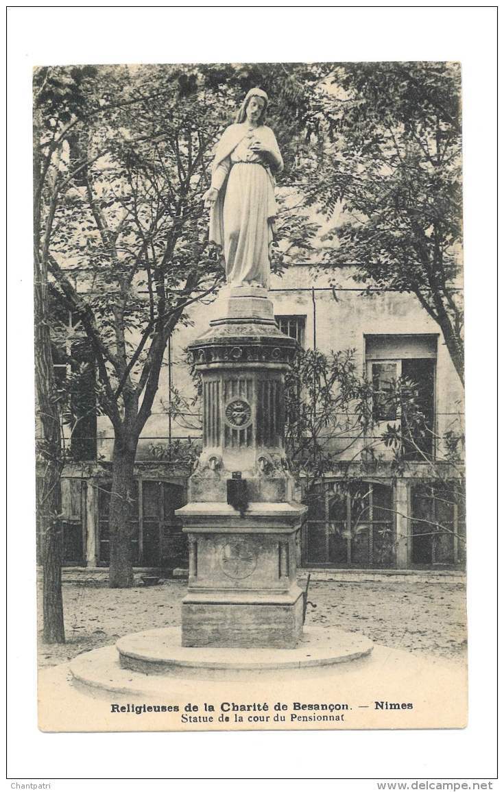 Religieuses De La Charité De Besançon - Nimes - Statue De La Cour Du Pensionnat - 123 - Nîmes