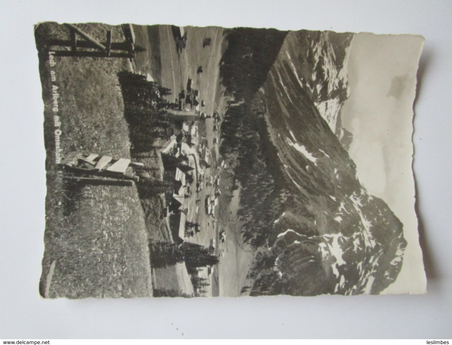 Lech Am Arlberg Mit Omeshorn. Photo Schmidt Postmarked 1956 - Lech