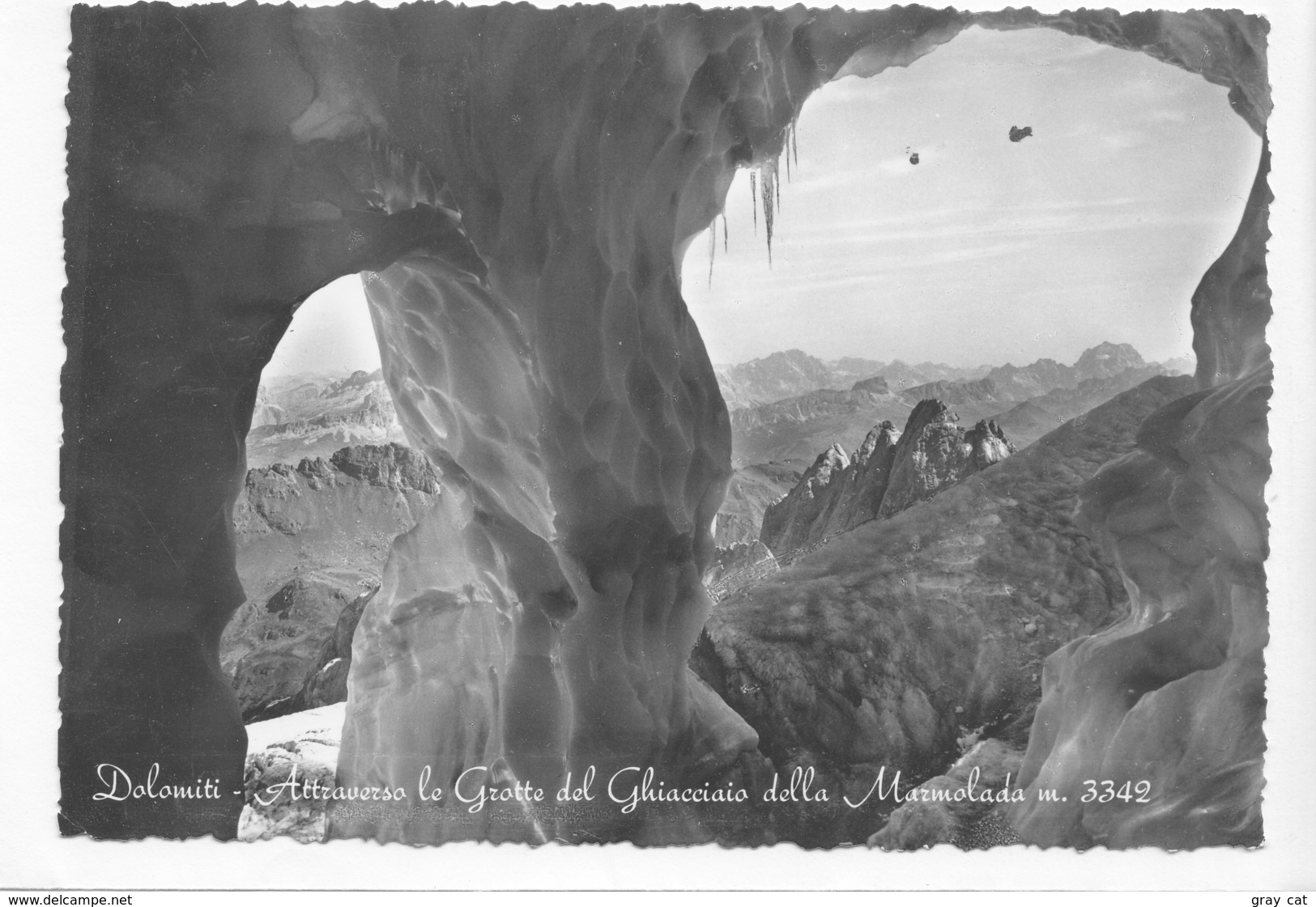 Dolomiti, Attraverso Le Grotte Del Ghiacciaio Della Marmolada M. 3342, Unused Postcard [23095] - Altri & Non Classificati