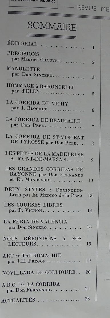 Revue Corrida - Ors Et Lumières N 8 - Aout 1951 (tauromachie ,arènes,) - Autres & Non Classés