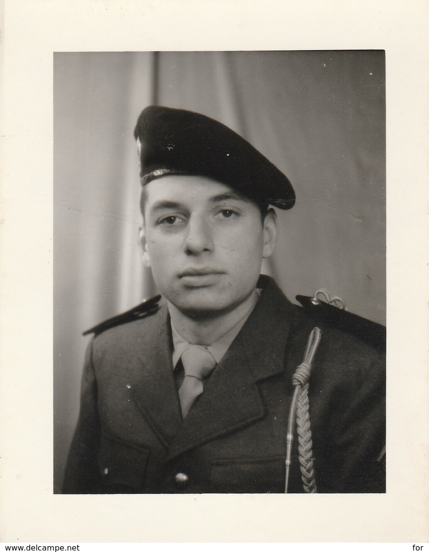 Militaire : Portrait De Soldat : à Définir - 1965 ( Format 11,5cm X 9 Cm ) - Krieg, Militär