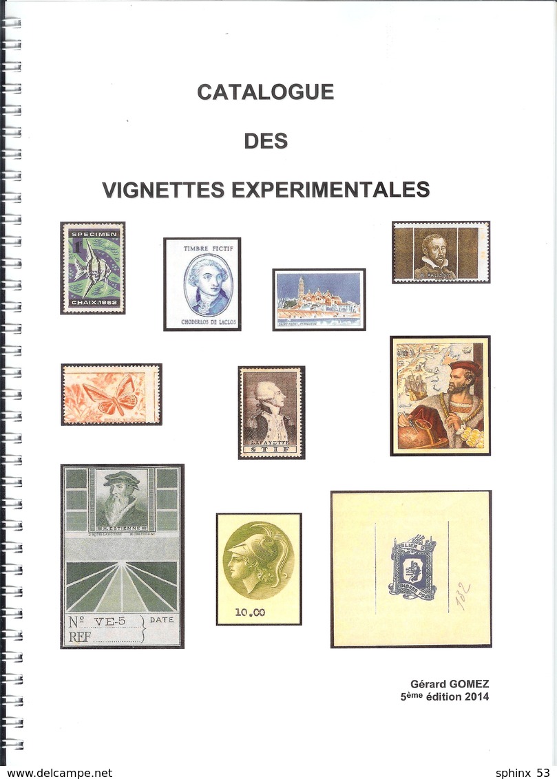 Ancienne édition Catalogue G GOMEZ_des Vignettes Expérimentales De 2014 (neuf) - Autres & Non Classés