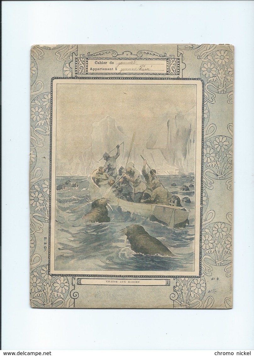 1897 Morses Chasse Pêche Cahier Complet -1 Page Couverture Protège-cahier +/- 1900  5 Scans - Schutzumschläge