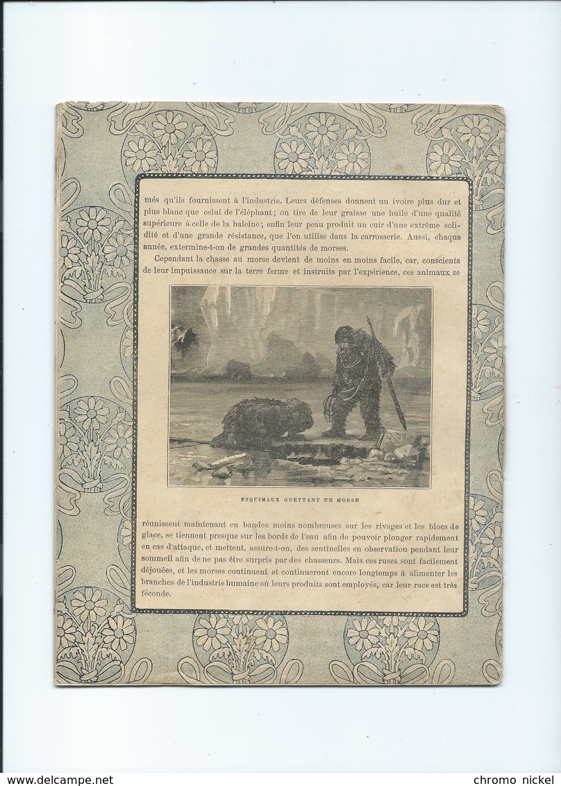 1897 Morses Chasse Pêche Cahier Complet -1 Page Couverture Protège-cahier +/- 1900  5 Scans - Schutzumschläge
