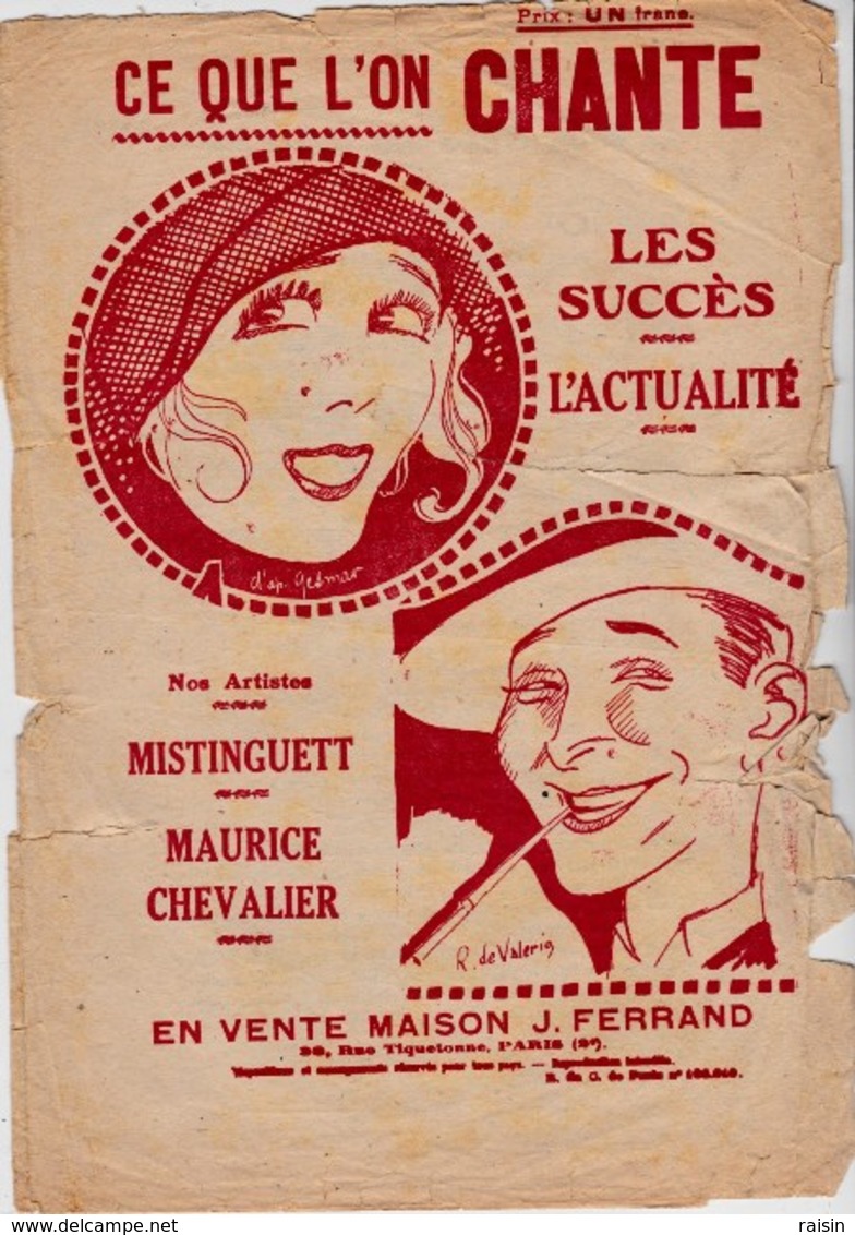 Ce Que L'on Chante,Tout Près Du Moulin,Ma Mignonnette,Le St-Père A Baissé Les Yeux ..très Mauvais état - Partitions Musicales Anciennes