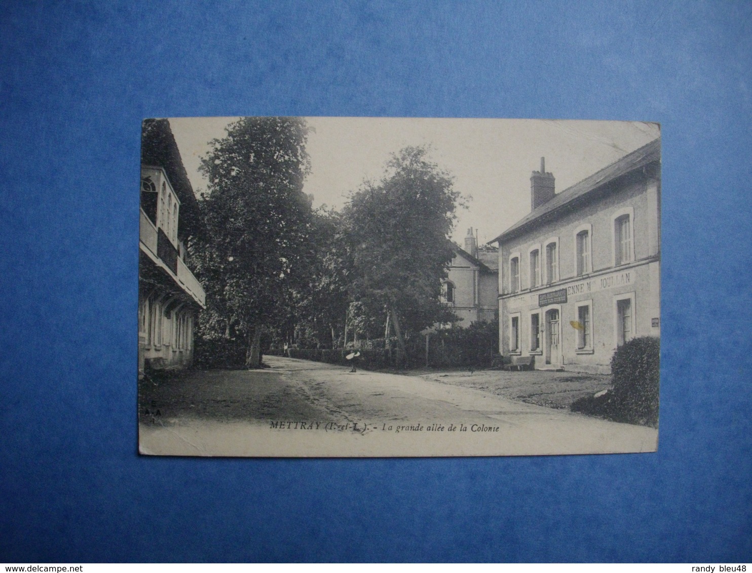 METTRAY  -  37  -  La Grande Allée De La Colonie + Cachet Ambulance De La Croix Au Verso  -  Indre Et Loire - Mettray