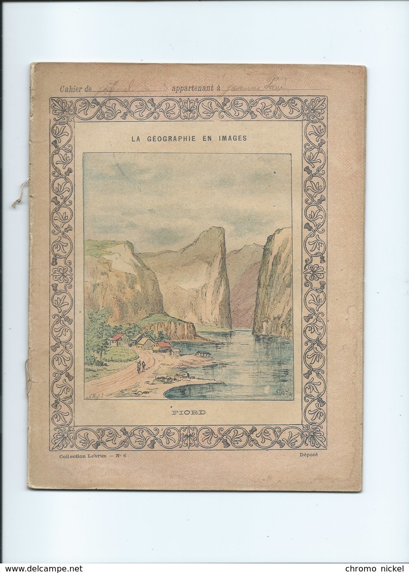 Fjord Fiord Scandinavie Cahier Complet Couverture Protège-cahier +/- 1900 3 Scans - Protège-cahiers