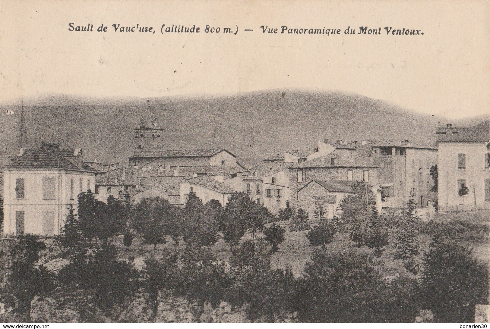 CPA 84 SAULT  VUE PANORAMIQUE DU MONT VENTOUX - Autres & Non Classés