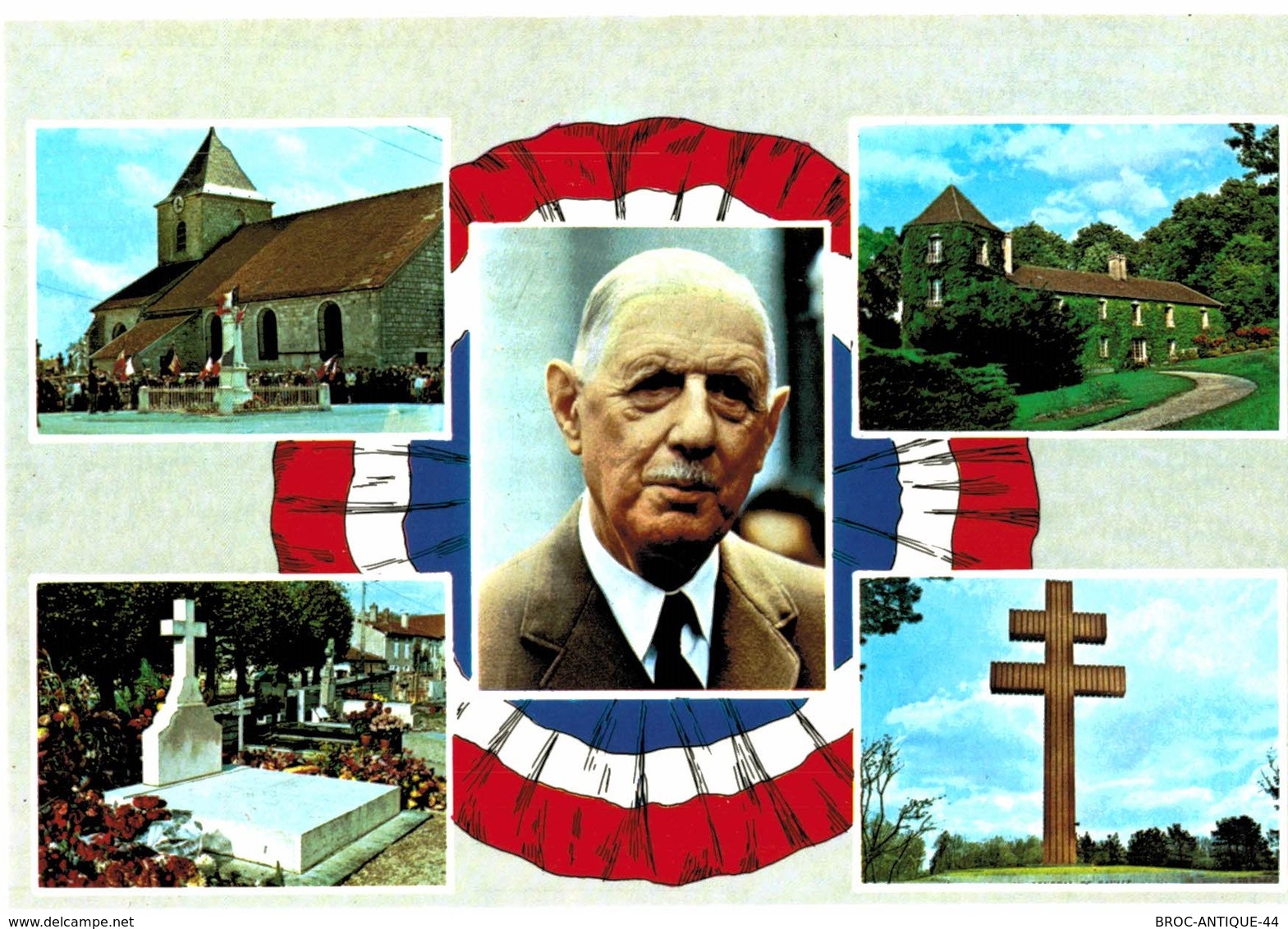 LOT N°1238 - LOT DE 60 CARTES DE COLOMBEY-LES-DEUX-EGLISES ETDU Gal DE GAULLE +CARTE LETTRE DERNIER SCAN + JOLIES PHOTOS