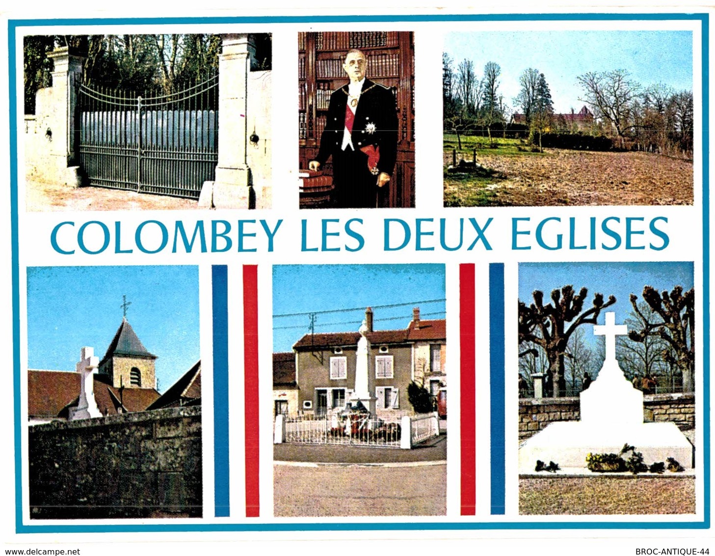 LOT N°1238 - LOT DE 60 CARTES DE COLOMBEY-LES-DEUX-EGLISES ETDU Gal DE GAULLE +CARTE LETTRE DERNIER SCAN + JOLIES PHOTOS