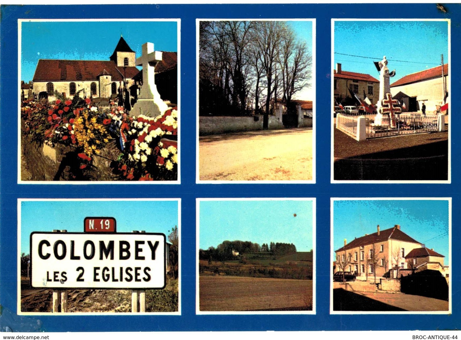 LOT N°1238 - LOT DE 60 CARTES DE COLOMBEY-LES-DEUX-EGLISES ETDU Gal DE GAULLE +CARTE LETTRE DERNIER SCAN + JOLIES PHOTOS