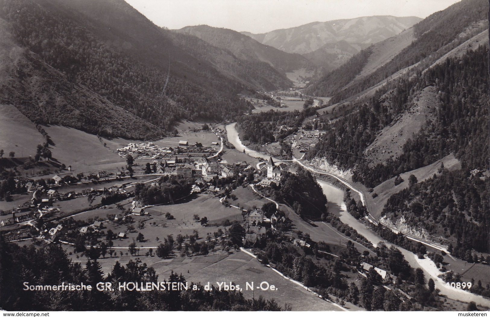 Austria PPC Sommerfische Gr. Hollenstein A. D. Ybbs HOLLENSTEIN A. D. YBBS 1958 Echte Real Photo Véritable (2 Scans) - Hollabrunn