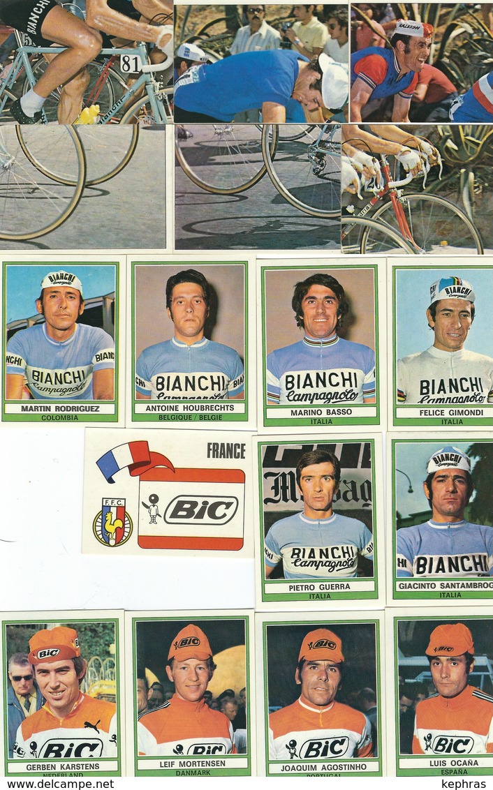 SUPERBE LOT DE 138 Chromos PANINI - SPRINT 74 - VELO - CYCLISME - Andere & Zonder Classificatie