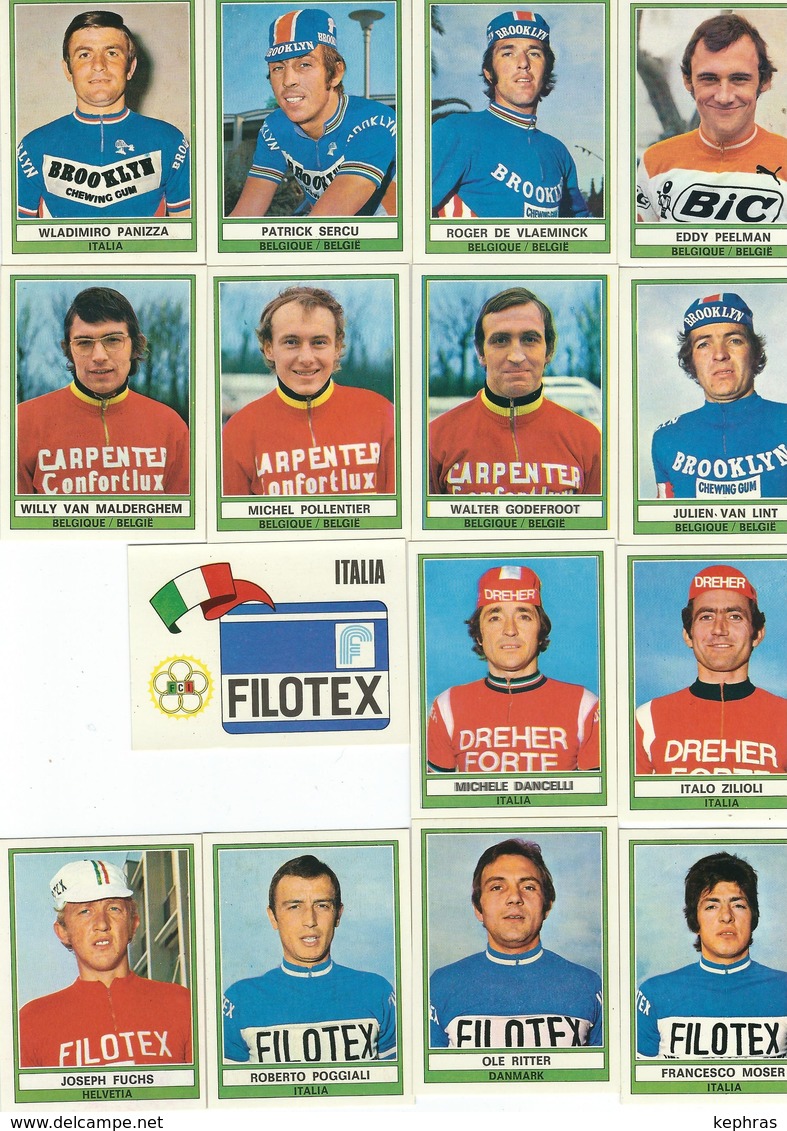 SUPERBE LOT DE 138 Chromos PANINI - SPRINT 74 - VELO - CYCLISME - Other & Unclassified