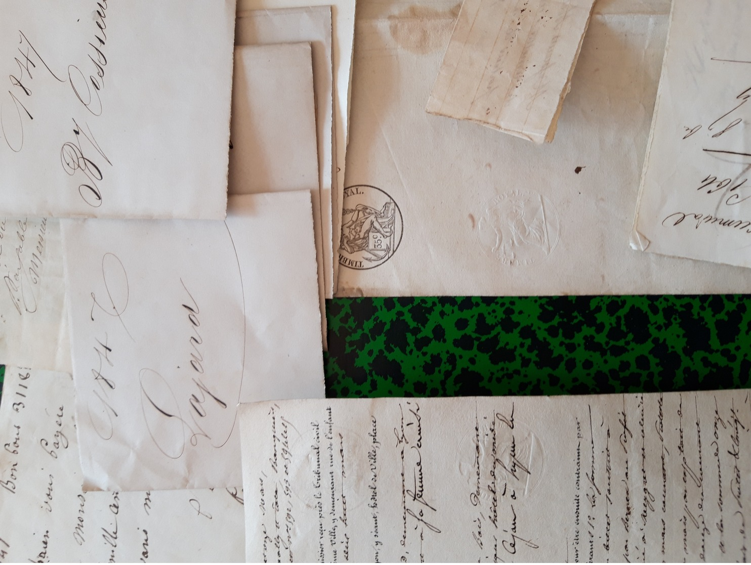 Lot De 170  Lettres De Changes 1847 48 49 Avec Tempons Fiscaux Royaux 6 Variétés Et Lettres De Banques... - Cambiali